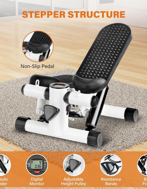 Load image into Gallery viewer, Steppers for Exercise,Mini Stepper with Exercise Equipment for Home Workouts NEW
