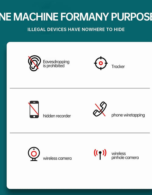 Load image into Gallery viewer, Hidden Camera Detectors, Hidden Devices Detector, Spy Camera Detector, Bug Detec
