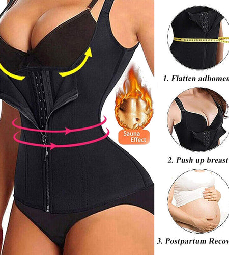 Women Shapewear Waist Trainer Slimming Vest Belly Control Body Shaper Sports Top