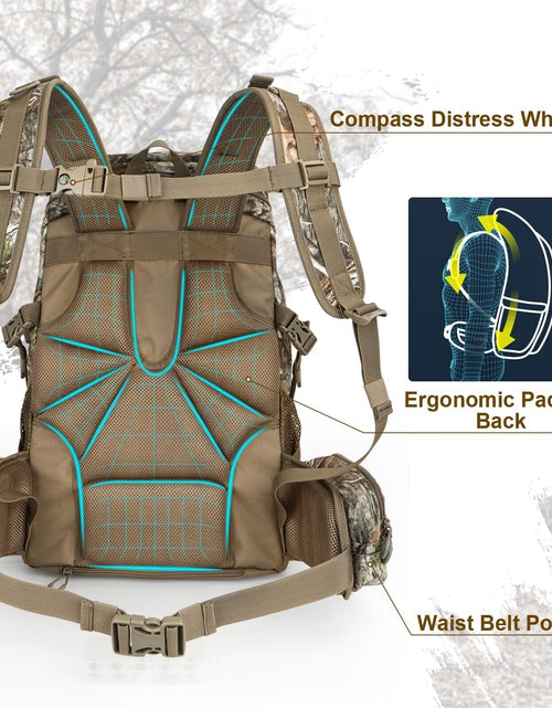 Load image into Gallery viewer, Hunting Backpack, Outdoor Hunting Pack with Rifle Holder, Hunting Backpacks F...
