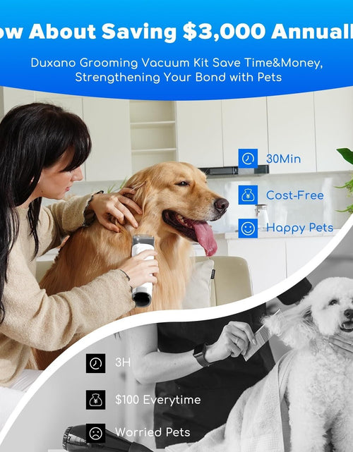 Load image into Gallery viewer, Dog Grooming Kit &amp; Dog Hair Vacuum,15000 Pa Powerful Suction, Pet Grooming Va...
