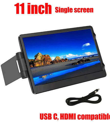 12 Inch Laptop Dual Monitor 1920*1080 HD IPS LCD Dual Monitor Screen Extender Laptops for Macbook Huawei