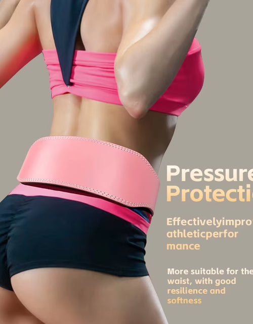 Load image into Gallery viewer, Weight Lifting Belt for Women 10.5Cm Width Gym Fitness Squats Belt Back Support Powerlifting, Cross Training, Workout Belt Pink
