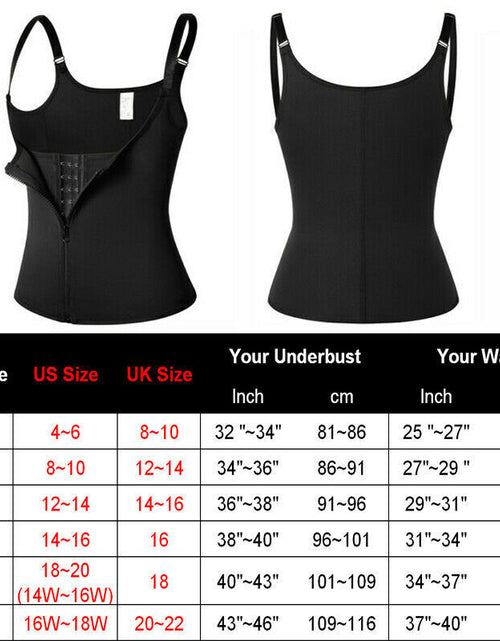 Load image into Gallery viewer, Women Shapewear Waist Trainer Slimming Vest Belly Control Body Shaper Sports Top
