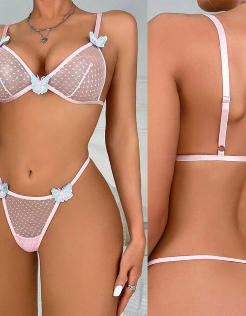 Load image into Gallery viewer, Women'S Sexy-Lingerie Lace Babydoll Bra Thong Set Sleepwear Underwear Nightwear
