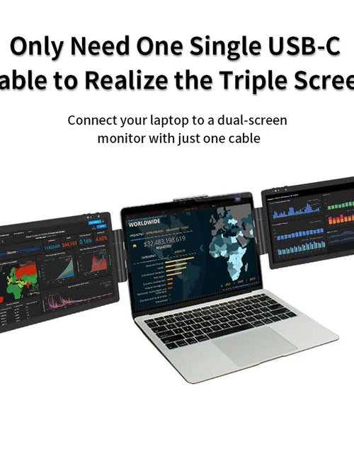 Load image into Gallery viewer, 12 Inch Laptop Dual Monitor 1920*1080 HD IPS LCD Dual Monitor Screen Extender Laptops for Macbook Huawei
