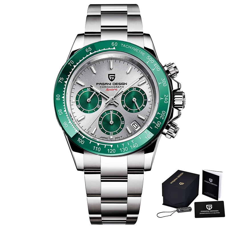 2026 New Men'S Watches Quartz Business Watch Mens Watches Top Brand Luxury Watch Men Chronograph VK63 Reloj Hombre