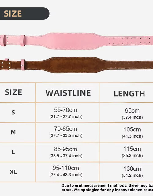 Load image into Gallery viewer, Weight Lifting Belt for Women 10.5Cm Width Gym Fitness Squats Belt Back Support Powerlifting, Cross Training, Workout Belt Pink
