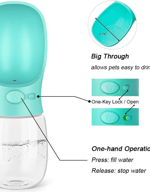 Load image into Gallery viewer, Pet Dog Water Bottle Portable Drinking Feeder for Dogs Cat Outdoor Travel Water Feeding Puppy Water Dispenser Pet Supplies
