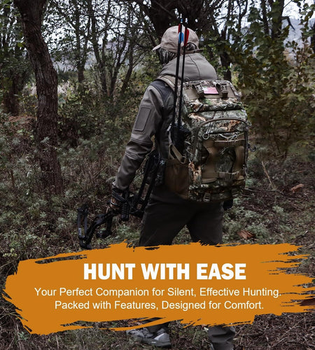 Hunting Backpack, Outdoor Hunting Pack with Rifle Holder, Hunting Backpacks F...