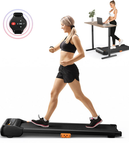 Under Desk Walking Pad Treadmill for Home/Office with Watch-Like Remote Control